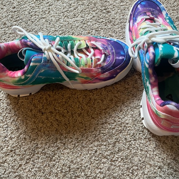 NWOT FILA Women’s Disruptor II Tie Dye Platform Sneakers U.S. Size 8.5 - Picture 3 of 12